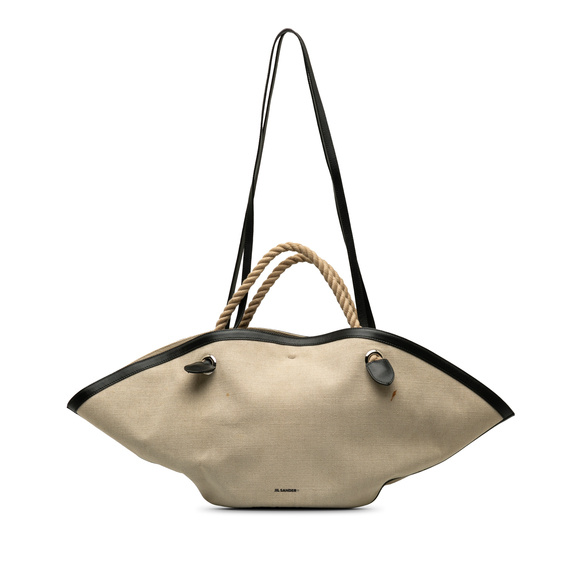 Pre-Loved Jil Sander Canvas Sombrero Satchel - Picture 1 of 9